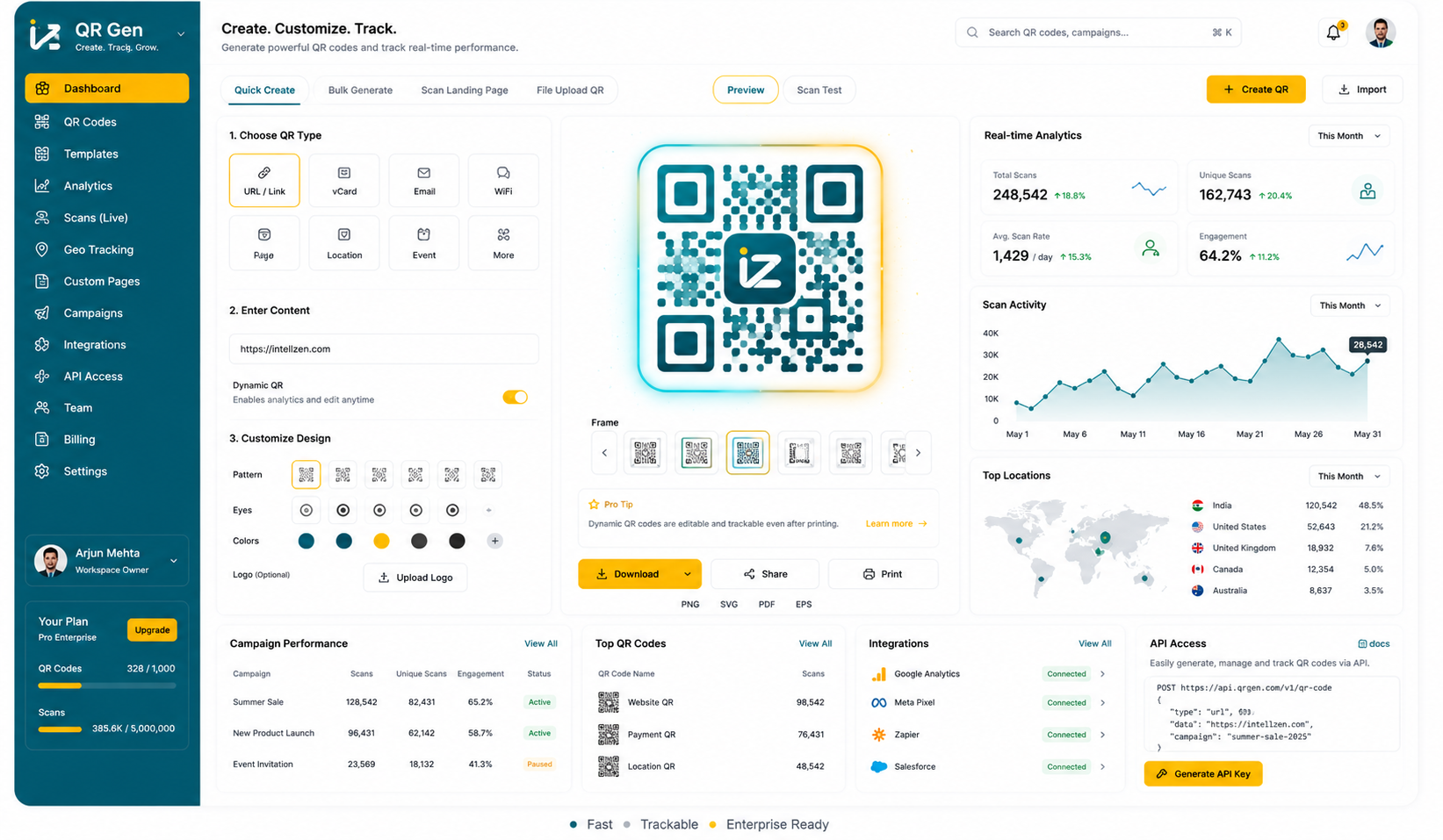 QR Gen preview